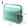 Fishing Gear Box Multi-layer Lure Bait Storage Box Multifunctional Large Capacity Lightweight Rod Insert Slot for Angling Lovers