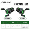 Fishmx Fishing Reel 7.2:1 Gear Ratio Max Drag 10kg Baitcasting Reel with Aluminum Spool for Lure Freshwater Pesca