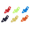 1Set Bait Holder Plastic Fishing Hook Keeper Lure Safety Holder With 3 Rubber Rings For Fishing Rod Pole Fishing Tackle