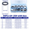 FishTrip 20Pcs~150Pcs Fishing Rod Repair Kit Smooth Ceramic Guide Ring Wear Resistant Rod Eye Replacement Kit