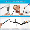FishTrip Fishing Rod Repair Kit Carbon Fiber Sticks High Strength 1mm~10mm*10cm for Repair Broken Fishing Rod