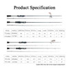 KUYING Teton 5'10" 1.75m 6' 1.8m Spinning Casting Stream Soft Fishing Lure Rod Pole Stick Cane Carbon FUJI Light Fast Speed