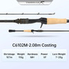 KINGDOM Long Casting Seabass FUJI SIC Guide Ring and VSS/ECS Reel Seat 1.98M 2.04M 2.08M 2 Section Spinning Shore Fishing Rod