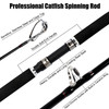 Dr.Fish Catfish Rod and Reel Combo 7ft Spinning Trolling Rod Heavy Duty Baitfeeder Boat Fishing Lure Swivel Line Tool