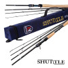 Kyorim Shuttle Travel Lure Fishing Rod TORAYCA Carbon, FUJI SIC Ring K Guide, FUJI-SK Reel Seat, 4 Sections L/M/ML/MH, F Action