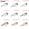 Fishing Rod Top Guides Free of Tangle Top Tips Repair Kit DIY Rod Building Eye Rings Guias de pesca Rod canne a peche guides