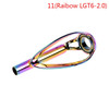 Fishing Rod Top Guides Free of Tangle Top Tips Repair Kit DIY Rod Building Eye Rings Guias de pesca Rod canne a peche guides