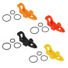 1 Set 3 Rubber Rings Fishing Jig Hook Keeper Lure Holder Protector for Fishing Rod Fixed Bait Tools Portable Pocket Accessories