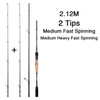 BUDEFO RAINBOW Spinning Casting Fishing Rod 1.68/1.98/2.1/2.28/2.4m 30TCarbon Travel Tow Tips Baitcasting Lure 4-35g ML/M/MH Rod