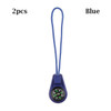 2PCS Mini Compass Zipper Tail Rope 120*26mm Colorful Plastic Outdoor Camping Hiking EDC Survival Portable Backpack Pendant Tools