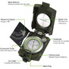 Outdoor Survival Gear Military Compass Camping Hiking Geological Compass Digital Compass Camping Navigation Equipment Gadgets