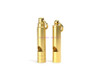 by dhl or ems 100pcs 10mm Solid brass EDC Emergency Safety & Survival Aid Whistle Keychain For Camping Hiking Tools