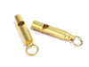 by dhl or ems 100pcs 10mm Solid brass EDC Emergency Safety & Survival Aid Whistle Keychain For Camping Hiking Tools