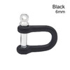 1 PC Black U Anchor Shackle Screw Pin Paracord Bracelet Buckle Paracord Bracelet Accessories Outdoor Tool Survival Rope Fittings