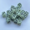 10pcs/set Luminous Dice, 16mm Circular Black Dot Dice, Nightclub Bar KTV Boutique Entertainment Luminous Dice Set