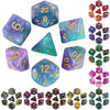 Dice Set Board Games Roll Dice Galaxy Theme Polyhedral Dice Set Amazing Colourful Universe Effect For DND Board Game Accessories