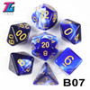 Board Game Accessories Cubes High Quality Acrylic Dice Unique Blood Effect Mixing Colours Effect For Entertainment Table Gaming