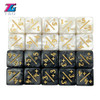 Dice D6 Games Counter Dice High Quality D6 Dice Plain Colour Mixed Colours Marble Effect For Math Game MTG Card Game Accessories