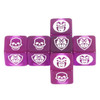 Game Dice 6pcs D6 Dice Transparent Green Yellow Purple Opaque Black White for Board Game Table Game