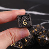 7pcs Pure Copper Cthulhu Metal Dice Set DND Used for Dungeon and Dragon Role Playing Games Dice