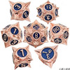 7Pcs/set Foreign Trade New Product High-grade Metal Dice Set DND Polyhedron Digital Dice Table Game Dice