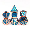 DND Metal Dice Set D20 D12 D10 D8 D6 D4 D% RPG Polyhedral Game Dice for D&D Role Playing Games