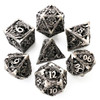 DND Metal Dice Set D20 D12 D10 D8 D6 D4 D% RPG Polyhedral Game Dice for D&D Role Playing Games