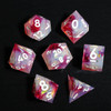 MINI PLANET DND Dice Set Polyhedral Sharp Resin Dice D&D Two Color Whirlpool Dice For RPG Games 7pcs/set Wholesale Custom