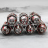 CRITALLIC 8PC/10PCS D6 Die Bullet Metal Dice Set Metal 6 Sided D&D Dice Set for D and D Dungeons and Dragons Accessories Gifts