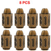 CRITALLIC 8PC/10PCS D6 Die Bullet Metal Dice Set Metal 6 Sided D&D Dice Set for D and D Dungeons and Dragons Accessories Gifts