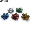 7pcs/set Polyhedral 7-Die Carved Pattern Dice Set D4 D6 D8 D10 D% D12 D20 For Game