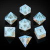 Cusdie 7Cs Cyber Beasts Dice DND Creative Design D&D Dice Handmade 16mm Polyhedral Gemstone Dice Set for Pathfinder Collection