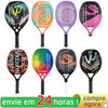 High Quality 3K Carbon and Glass Fiber Beach Tennis Racket Soft Face Tennis Racquet with Protective Cover Ball