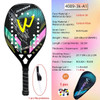 High Quality 3K Carbon and Glass Fiber Beach Tennis Racket Soft Face Tennis Racquet with Protective Cover Ball