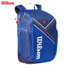 Wilson Super Tour Tennis Backpack RG France Open Sport Tennis Bag Hold 2 Racquet with Thermoguard Pocket Navy Blue WR8018301001