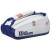 Wilson Roland Garros Tour Premium Team 9-12pcs Large Tennis Racket Bag Heat Insulation Tennis Racquet Bag with 3 Compartments