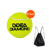 ODEA Tennis Balls Bulk Diamond Pressureless Practice Tennis Ball ITF Approved 60% Wool Rubber Liner Training Tennis Ball 30Pcs