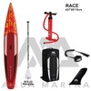 AQUA MARINA RACE 427*69*15cm inflatable sup stand up paddle board inflatable surf surfboard fast race speed sport board
