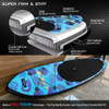 11“ Inflatable Stand Up Paddle Board Non-Slip SUP Board Surfing Board with Air Pump Carry Bag Standing Boat Wakeboard Longboard