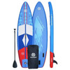 Double-Layer Thickened Sup Paddle Board, Leisure Stand-up Paddle Board for Beginners, Inflatable Portable Travel Surfboard