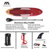 AQUA MARINA 3.6m ATLAS Advanced Level Surfing Board Water Stand Up Lightweight Surfboard With Safety Rope Paddle Board