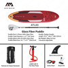 AQUA MARINA 3.6m ATLAS Advanced Level Surfing Board Water Stand Up Lightweight Surfboard With Safety Rope Paddle Board