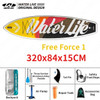 WATER LIVE Free Force Inflation Paddle Board EVA Non-slip Water Stand Up Lightweight Surfboard With Safety Rope 4 Style WL2029