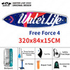 WATER LIVE Free Force Inflation Paddle Board EVA Non-slip Water Stand Up Lightweight Surfboard With Safety Rope 4 Style WL2029