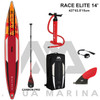 AQUA MARINA RACE ELITE 427*63.5*15cm inflatable sup stand up paddle board inflatable surf surfboard fast race speed water sport