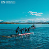 WATERLIVE 4 people SUP Inflatable Paddle Board Double Layer Inflatable Sapboard Stand Up Fun Water SAP Wakeboard 22'x34"x6"
