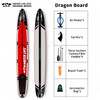 WATERLIVE 4 people SUP Inflatable Paddle Board Double Layer Inflatable Sapboard Stand Up Fun Water SAP Wakeboard 22'x34"x6"