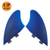 Double Tabs Fin twin fins Fiberglass keel fins Surfboard Fin K2 Fins surfboard accessories upsurf Fins