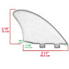 Double Tabs Fin twin fins Fiberglass keel fins Surfboard Fin K2 Fins surfboard accessories upsurf Fins