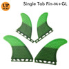 Upsurf Future G5+GL Quad Fin Set Surfboard Fiberglass Honeycomb M+GL 4 pcs/set Single Tabs Fin Sup Accessories